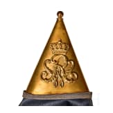 An Imperial German Prussian M 1871 Standarte pole top, streamer and oil cloth cover