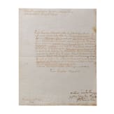 Gebhard Leberecht F&uuml;rst Bl&uuml;cher von Wahlstatt (1742 - 1819) - eigenh&auml;ndige Gru&szlig;formel und Signatur auf einem Brief an K&ouml;nig Friedrich Wilhelm II., 1795