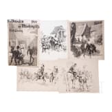 Georg Lebrecht (1875 - 1945) - 32 Tuschezeichnungen zum Preu&szlig;isch-&Ouml;sterreichischen Krieg 1866 sowie Illustrationen zu den Regensberg-B&uuml;chern "1866", um 1900