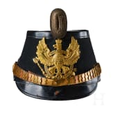 A shako for Officers in the 10th Prussian Jaeger Battalion