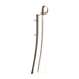 Korbs&auml;bel M 52 der Kavallerie mit Gravur, datiert 1860