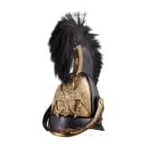 Helm M 1809 f&uuml;r Offiziere der Linien-K&uuml;rassiere, Trageweise um 1830