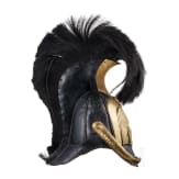 Helm M 1809 f&uuml;r Offiziere der Linien-K&uuml;rassiere, Trageweise um 1830