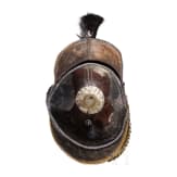 Helm M 1809 f&uuml;r Offiziere der Linien-K&uuml;rassiere, Trageweise um 1830