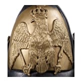 Helm M 1809 f&uuml;r Offiziere der Linien-K&uuml;rassiere, Trageweise um 1830