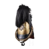 Helm M 1809 f&uuml;r Offiziere des Regiments Garde du Corps oder der Gardek&uuml;rassiere, Trageweise um 1830