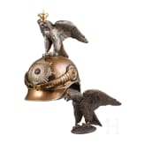 Helm M 1889 f&uuml;r Mannschaften der Regimenter Garde du Corps und Gardek&uuml;rassiere