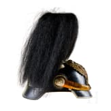 Helm f&uuml;r Offiziere des Dragoner-Regiments Nr. 16, mit Haarbusch