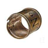 An Imperial German Prussian 4th Hussar Regiment pole ring