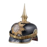 Helm und Schulterst&uuml;cke eines Majors im K. S. 8. Infanterie-Regiment "Prinz Johann Georg" Nr. 107, datiert 1908