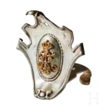 An Imperial German Saxon Guard Reiter officer's shield and base for parade lion