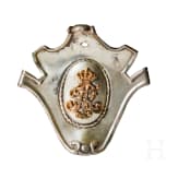 An Imperial German Saxon Guard Reiter officer's shield and base for parade lion