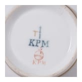 K&ouml;nig Wilhelm I. von W&uuml;rttemberg (1781 - 1864) - zwei KPM-Kaffeegedecke mit dem kgl. Wappen, um 1816/17