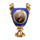 K&ouml;nig Wilhelm I. von W&uuml;rttemberg - gro&szlig;e KPM-Prunkvase, um 1850