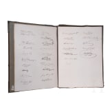 Otto F&uuml;rst von Bismarck (1815 - 1898) - Gl&uuml;ckwunsch der "treu ergebenen conservativen Burschenschaften an den &ouml;sterreichischen Hochschulen" zu seinem 70. Geburtstag 1885
