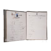 Otto F&uuml;rst von Bismarck (1815 - 1898) - Gl&uuml;ckwunsch der "treu ergebenen conservativen Burschenschaften an den &ouml;sterreichischen Hochschulen" zu seinem 70. Geburtstag 1885