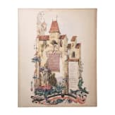 Otto F&uuml;rst von Bismarck (1815 - 1898) - lederne Prunkmappe von Georg Hulbe mit Gl&uuml;ckw&uuml;nschen der Baugewerks-Innung Steglitz zu seinem 80. Geburtstag 1895