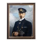 Portraitgem&auml;lde des "Piraten des Kaisers", Kapit&auml;nleutnant Nikolaus Graf zu Dohna-Schlodien