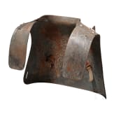 Oberteil eines Grabenpanzers f&uuml;r Soldaten in vorderster Linie, 1916 - 1918