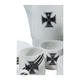 Teile eines patriotischen Kaffeeservices