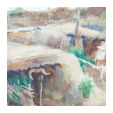 Georg Wolf (1882 - 1962) - "Beobachtungsposten bei den Bunkern in der Kiesgrube bei Chevreux", 1915