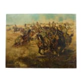 Karl Gr&uuml;nauer - Attacke der bayerischen Ulanen bei Lagarde 1914