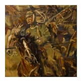 Karl Gr&uuml;nauer - Attacke der bayerischen Ulanen bei Lagarde 1914