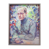 Egon Tschirch (1889 - 1948) - Portrait seines Bruders, Fliegerleutnant Hans Tschirch, datiert Mai 1918