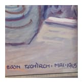 Egon Tschirch (1889 - 1948) - Portrait seines Bruders, Fliegerleutnant Hans Tschirch, datiert Mai 1918