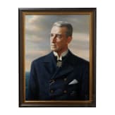 Portraitgem&auml;lde des erfolgreichsten U-Boot-Kommandanten im Ersten Weltkrieg, Kapit&auml;nleutnant Lothar von Arnauld de la Peri&egrave;re