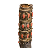 A silver mounted and coral set Ottoman yatagan, circa 1840