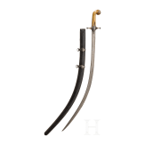 Shamshir mit feiner Klinge aus Wootzdamast, osmanisch/persisch, um 1800