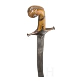 Shamshir mit feiner Klinge aus Wootzdamast, osmanisch/persisch, um 1800