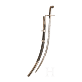Silbermontierter Shamshir, osmanisch, um 1820