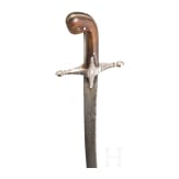 Silbermontierter Shamshir, osmanisch, um 1820