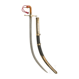 Silbermontierter Shamshir, osmanisch, 19. Jhdt.