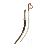 Silbermontierter Shamshir, osmanisch, 19. Jhdt.