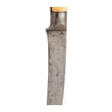 A Persian kard with Wootz blade and walrus handles, 1st half of the 19th century