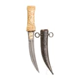 Kandschar mit Griff aus Walrosselfenbein, Persien, um 1800