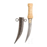 Kandschar mit Griff aus Walrosselfenbein, Persien, um 1800