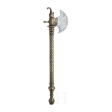 Tabar (Streitaxt) mit Bronzeschaft, S&uuml;dindien, um 1800