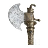 Tabar (Streitaxt) mit Bronzeschaft, S&uuml;dindien, um 1800