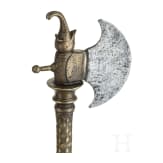 Tabar (Streitaxt) mit Bronzeschaft, S&uuml;dindien, um 1800