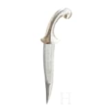 Khanjar mit Silbergriff, Indien, 20. Jhdt.