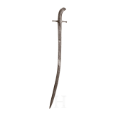 Shamshir mit silbertauschiertem Gef&auml;&szlig;, Nordindien, um 1800