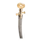 Tulwar mit vergoldetem Silbergef&auml;&szlig;, Indien, um 1800