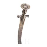 Tulwar mit gold- und silbertauschiertem Griff, Indien, um 1800