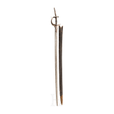 Khanda mit silberplattiertem Griff, Indien, um 1800