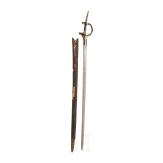 Khanda mit silberplattiertem Griff, Indien, um 1800