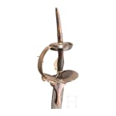 Khanda mit silberplattiertem Griff, Indien, um 1800